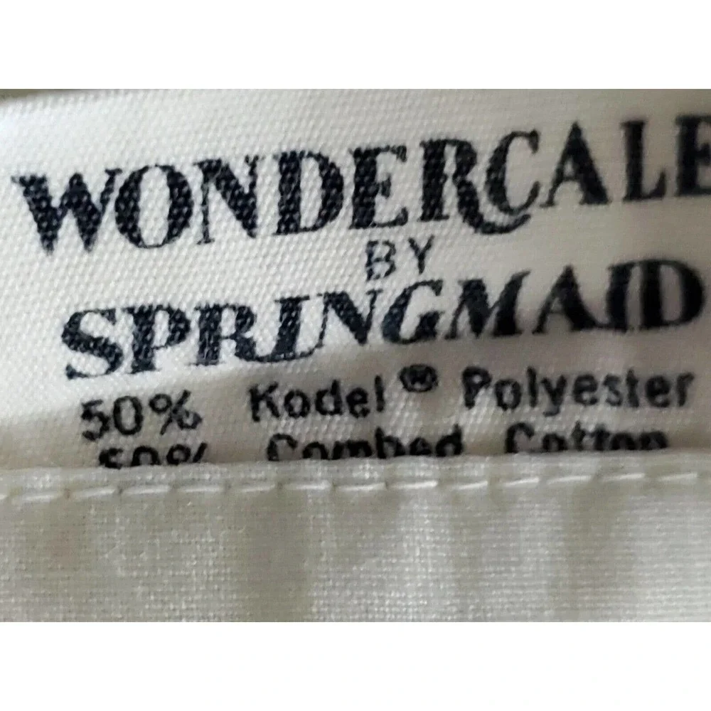 Vintage Wondercale Vintage Twin Size Cotton Blend Yellow Rose Print 1 Flat Sheet